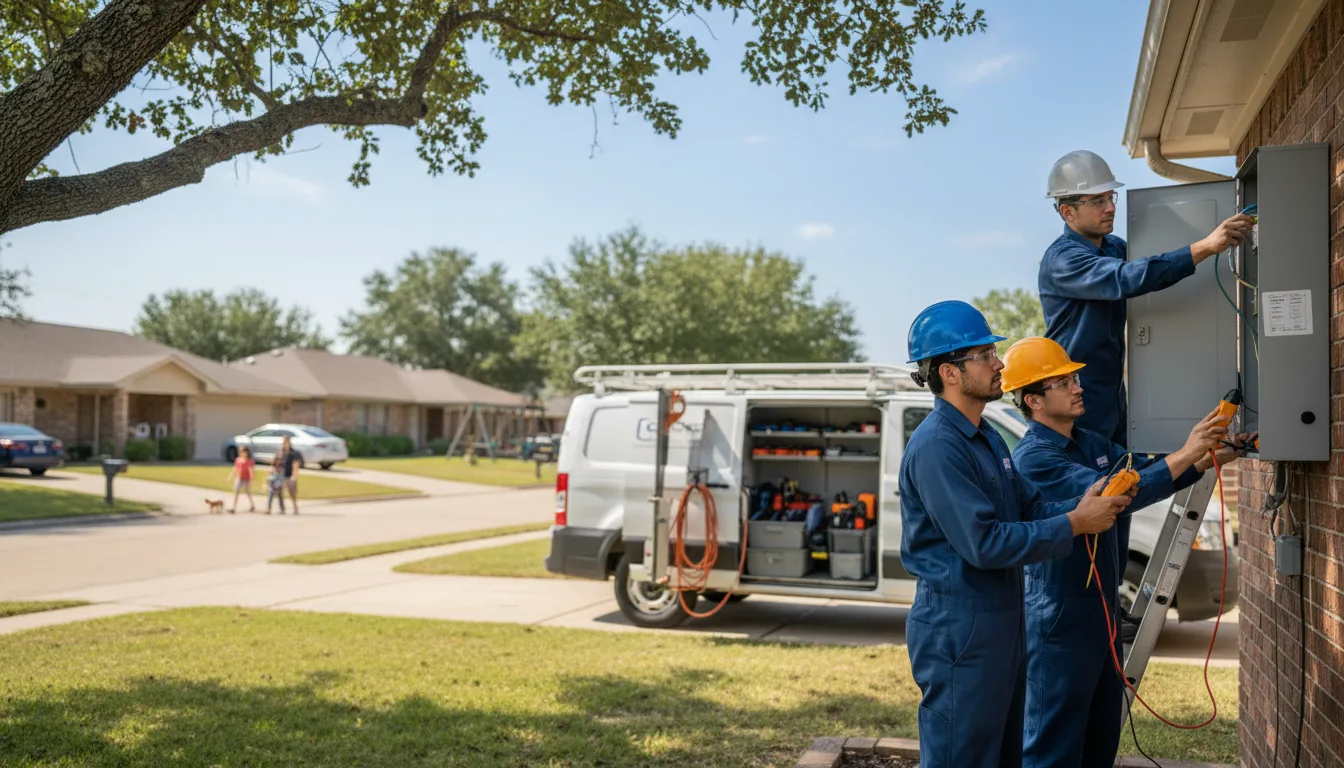 Certified electrician providing emergency electrical services in Moreland, GA